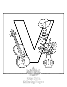 Free Easy Alphabet coloring pages to print at home