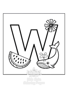 Easy Alphabet coloring page for classroom activities