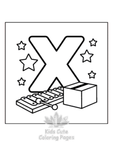 Easy Easy Alphabet coloring sheet for young children
