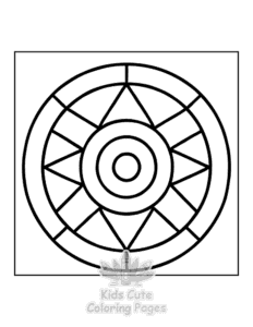 Free Easy Mandala coloring pages to print at home