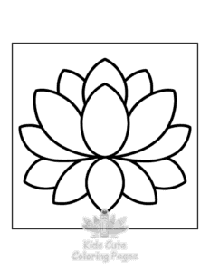 Easy Mandala coloring page for girls, free to print