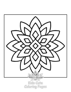 Free Easy Mandala coloring pages to print at home