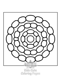 Free Easy Mandala coloring pages to print at home