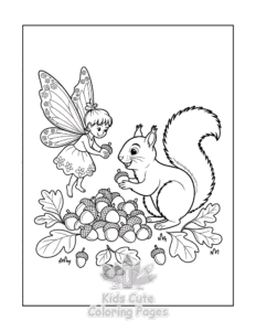 Fairy coloring page for girls, free to print