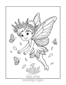 Free Fairy coloring pages to print at home