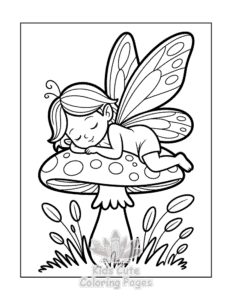 Free Fairy coloring pages to print at home