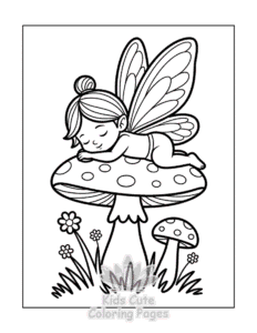 Fairy coloring page for classroom activities