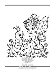 Free Fairy coloring pages to print at home