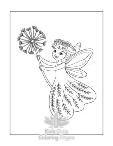 Free Fairy coloring pages to print at home