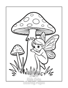 Free Fairy coloring pages to print at home