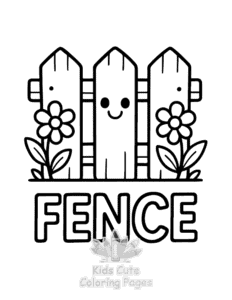 Printable First 100 Words coloring sheet for preschoolers