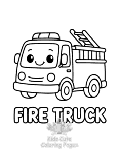 Simple First 100 Words coloring page for toddlers