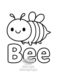 Simple First 100 Words coloring page for toddlers