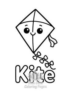 Easy First 100 Words coloring sheet for young children
