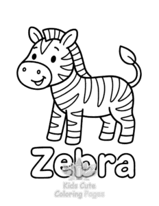 Simple First 100 Words coloring page for toddlers