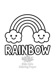 Easy First 100 Words coloring sheet for young children