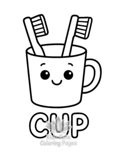 Free printable First 100 Words coloring page for kids