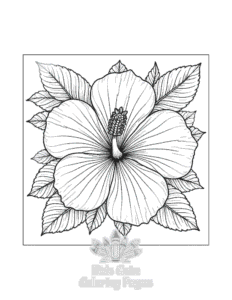 Free Flowers coloring pages to print at home