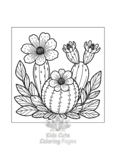 Easy Flowers coloring sheet for young children