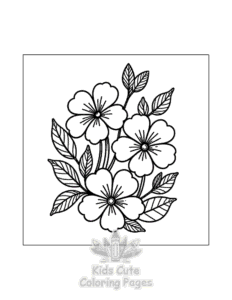 Free Flowers coloring pages to print at home