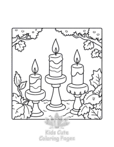 Fluffy Hygge Cozy Fall coloring page for boys, printable at home