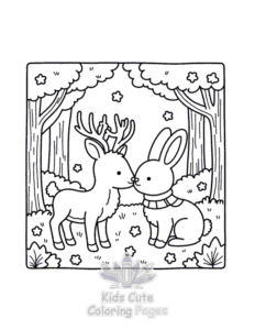 Free printable Fluffy Hygge Cozy Fall coloring page for kids