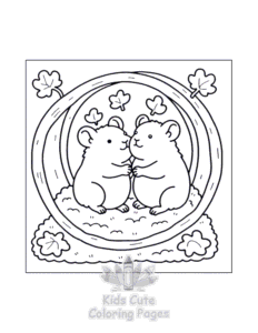 Fluffy Hygge Cozy Fall coloring page for boys, printable at home