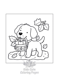 Printable Fluffy Hygge Cozy Fall coloring sheet for preschoolers