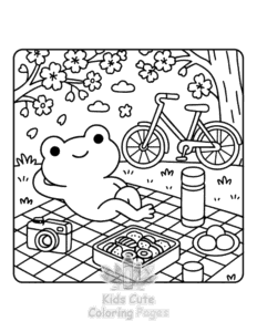Free Frog Days coloring pages to print at home