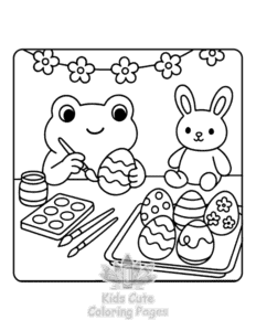 Free printable Frog Days coloring page for kids