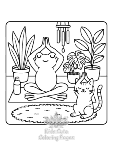 Easy Frog Days coloring sheet for young children