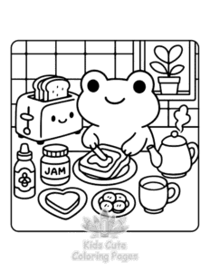 Free printable Frog Days coloring page for kids