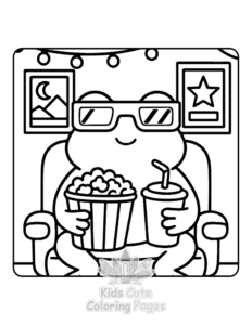 Free Frog Days coloring pages to print at home