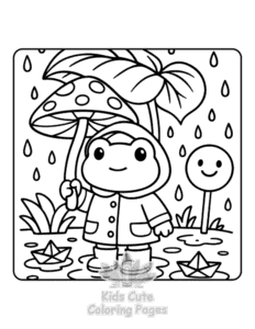Free printable Frog Days coloring page for kids
