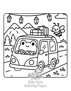 Free printable Frog Days coloring page for kids