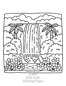 Free Garden and Tree Cozy coloring pages to print at home