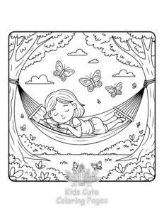 Free printable Girls Daily coloring page for kids
