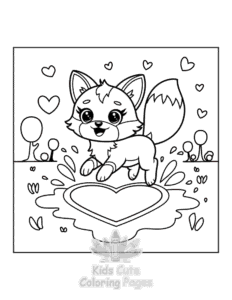 Printable Hello Cupid coloring sheet for preschoolers
