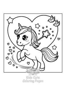Easy Hello Cupid coloring sheet for young children