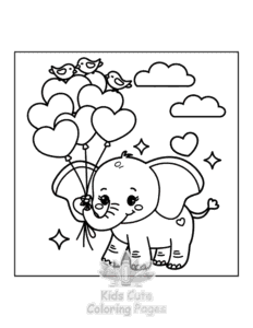 Printable Hello Cupid coloring sheet for preschoolers