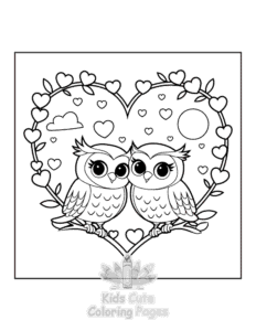 Easy Hello Cupid coloring sheet for young children
