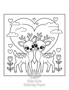 Printable Hello Cupid coloring sheet for preschoolers