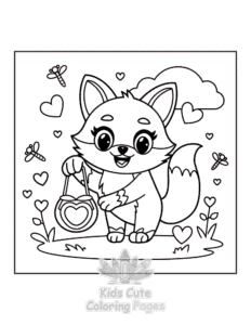Hello Cupid coloring page for boys, printable at home