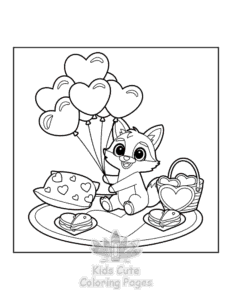 Free printable Hello Cupid coloring page for kids