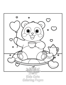 Easy Hello Cupid coloring sheet for young children