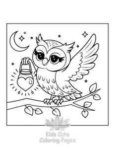 Printable Hello Cupid coloring sheet for preschoolers
