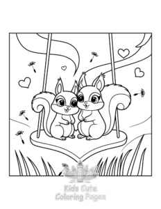 Printable Hello Cupid coloring sheet for preschoolers