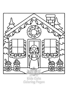 Free printable Home Sweet Home coloring page for kids