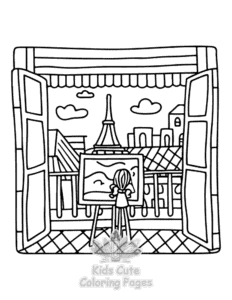Home Sweet Home coloring page for boys, printable at home
