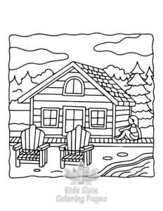 Home Sweet Home coloring page for classroom activities